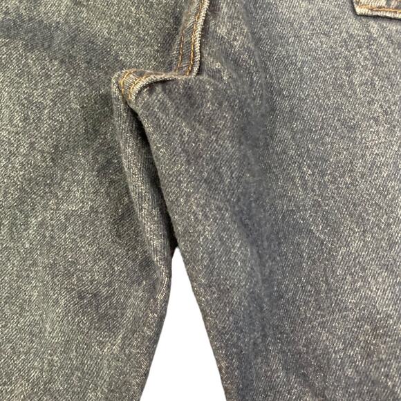 Mens Lee Blue Cotton Denim Boot Cut Regular Fit Work Utility Jeans Size 38x30 - Picture 15 of 16